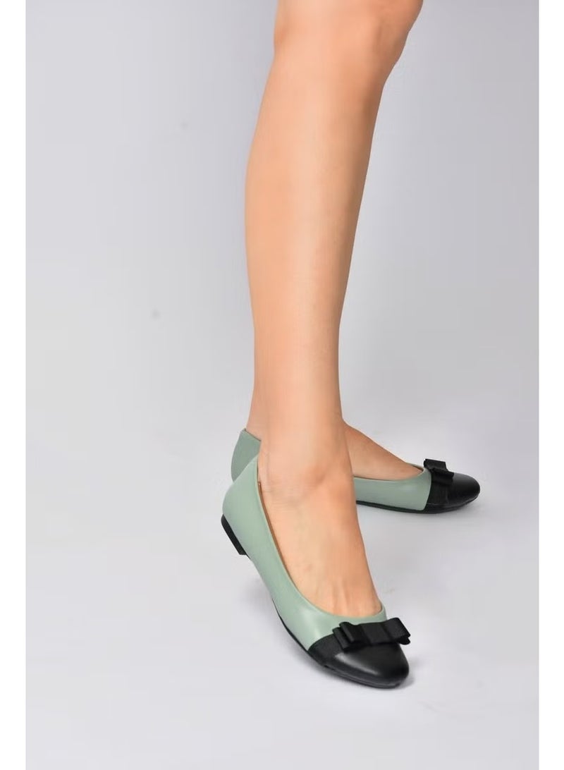 Fox Shoes أحذية مسطحة نسائية خضراء/سوداء D726019509 - Image 1